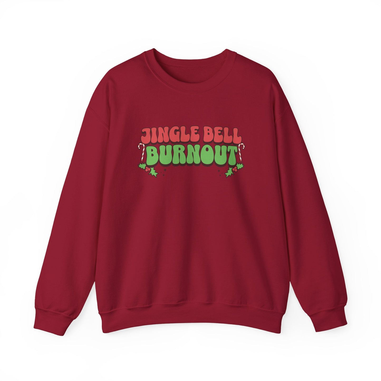 Jingle Bell Burnout Crewneck Printify