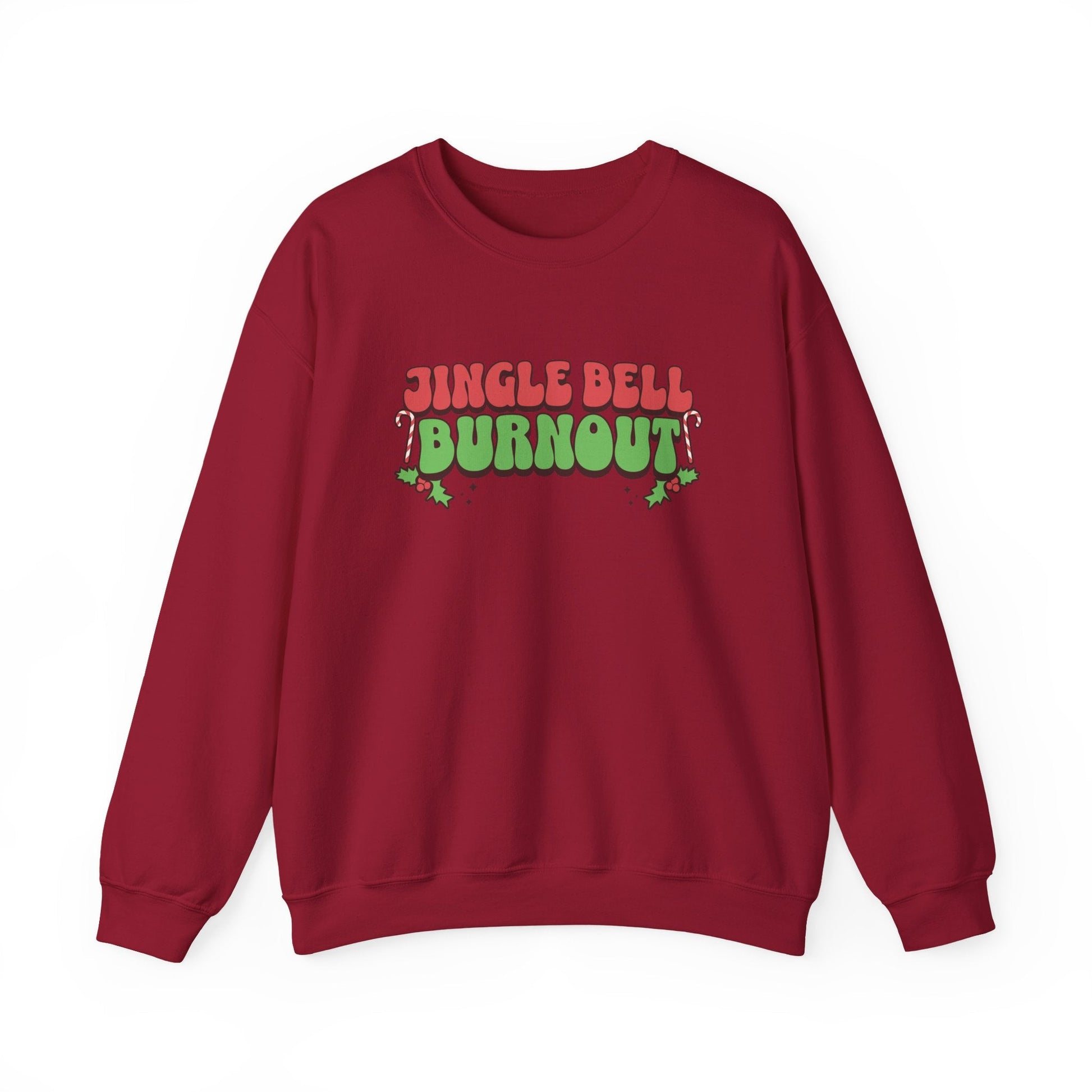 Jingle Bell Burnout Crewneck Printify