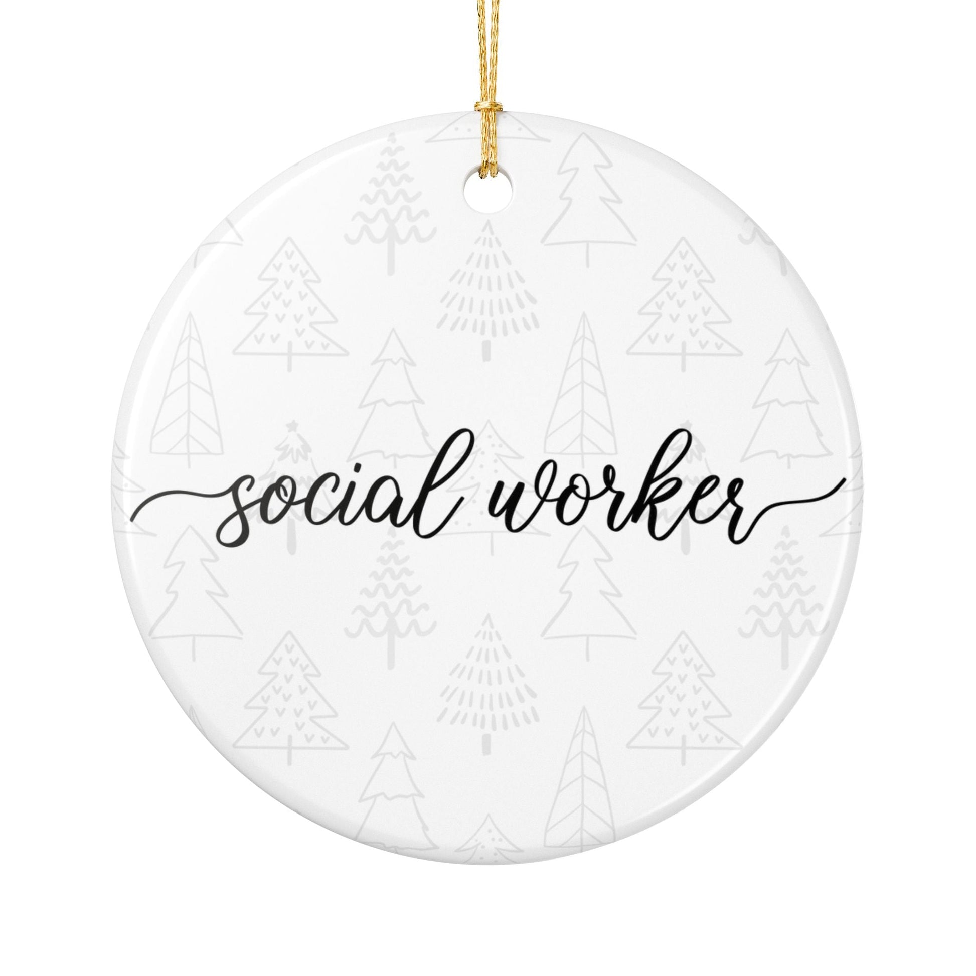 Social Worker Ornament Printify