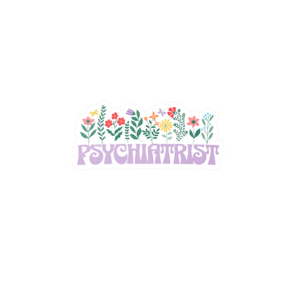 Floral Psychiatrist Vinyl Decal