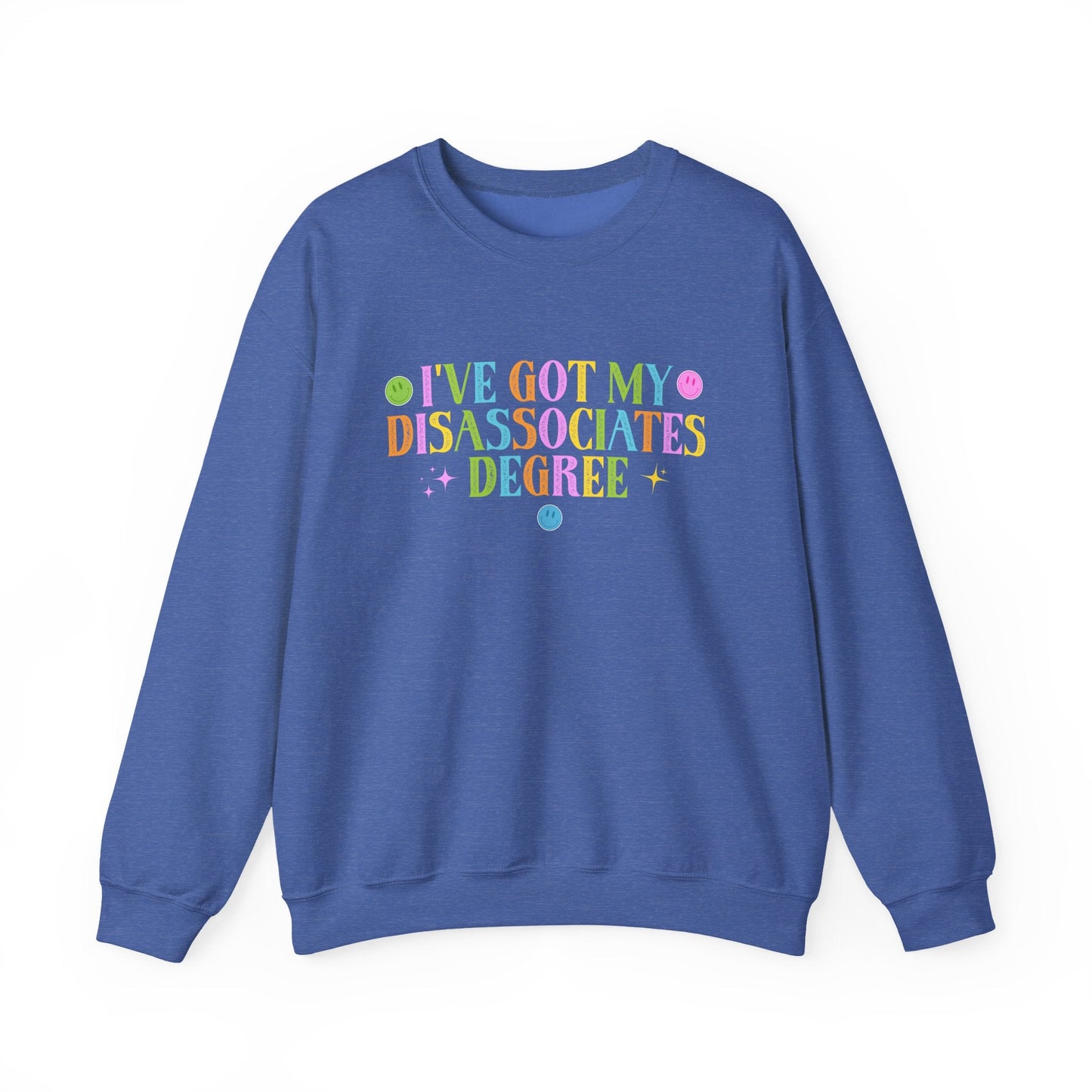 Disassociates Degree Crewneck Printify