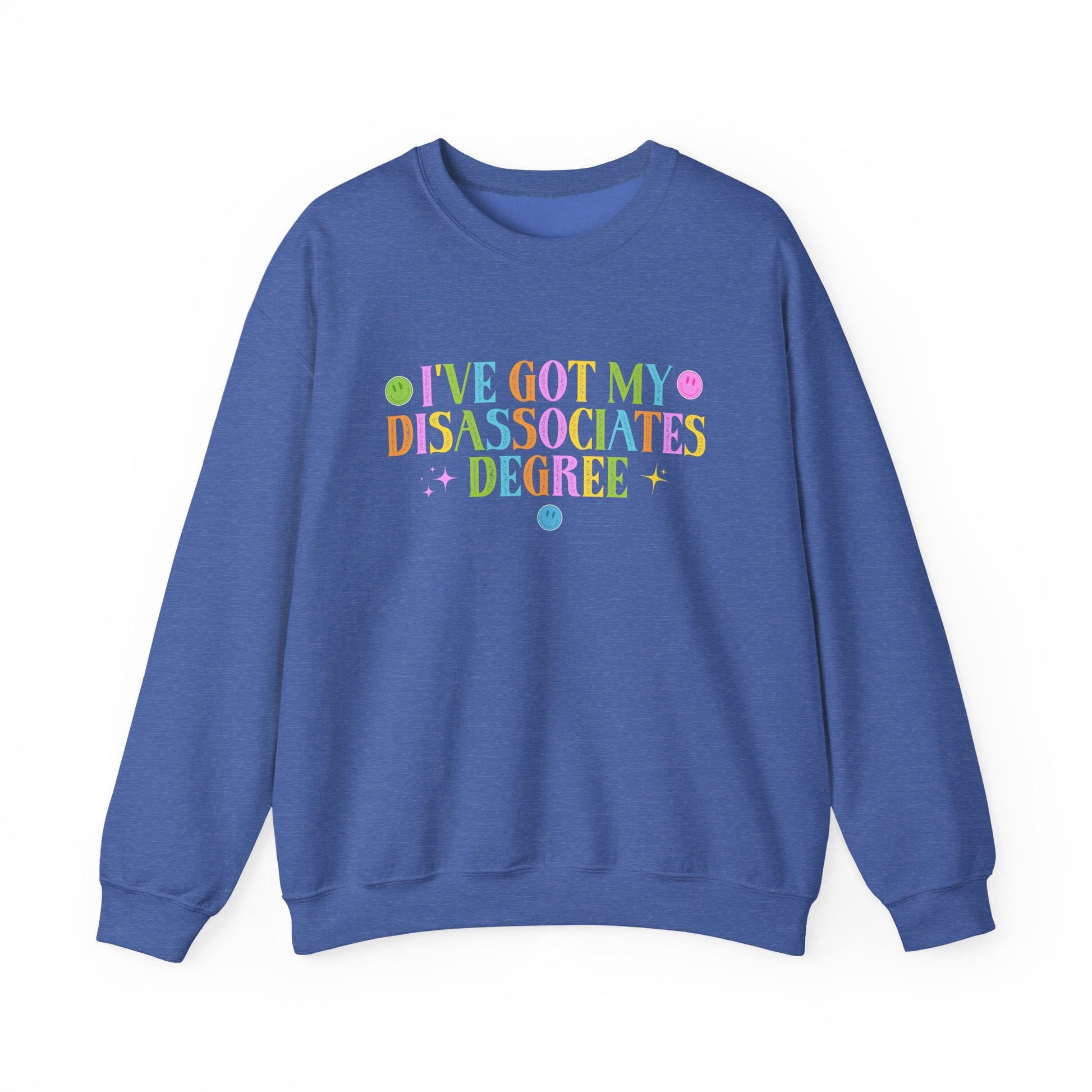 Disassociates Degree Crewneck Printify