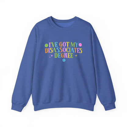 Disassociates Degree Crewneck Printify