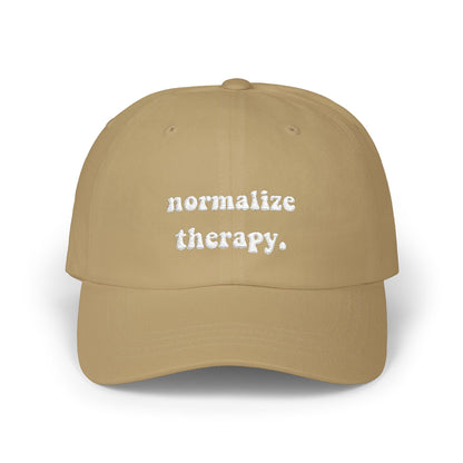 Normalize Therapy Embroidered Hat Printify