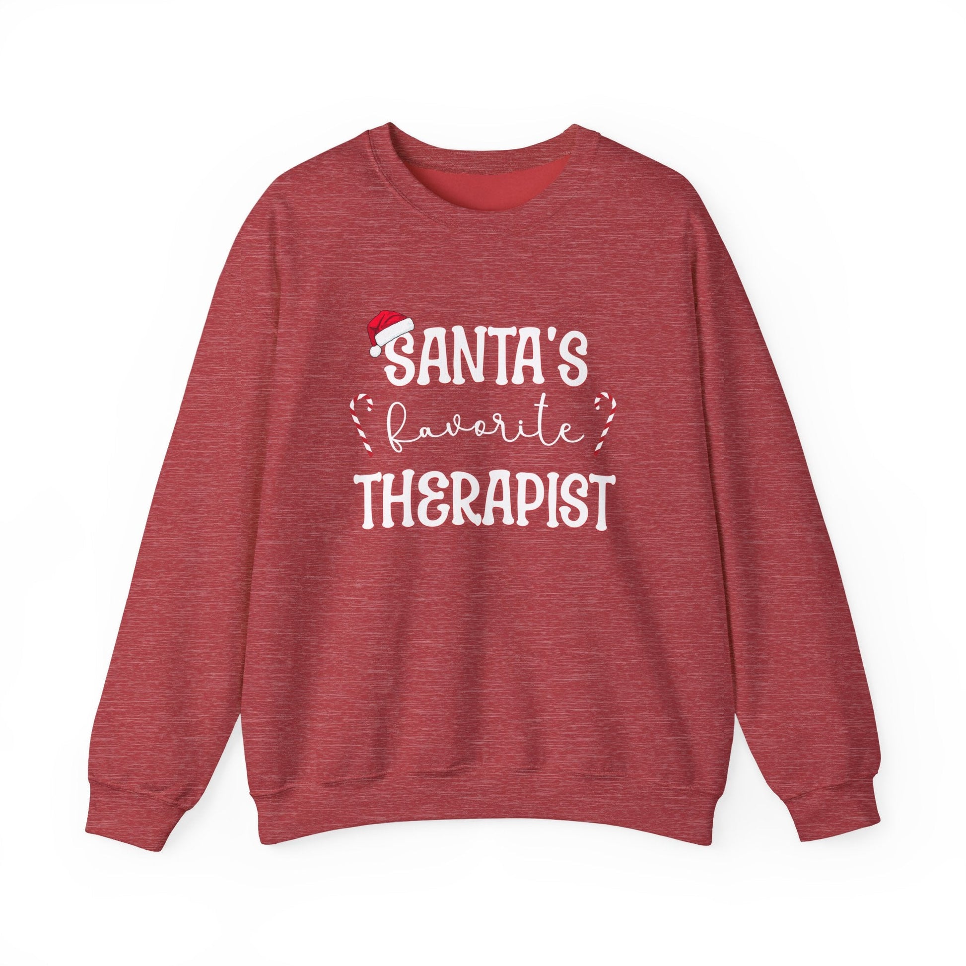 Santa's Favorite Therapist Crewneck Printify