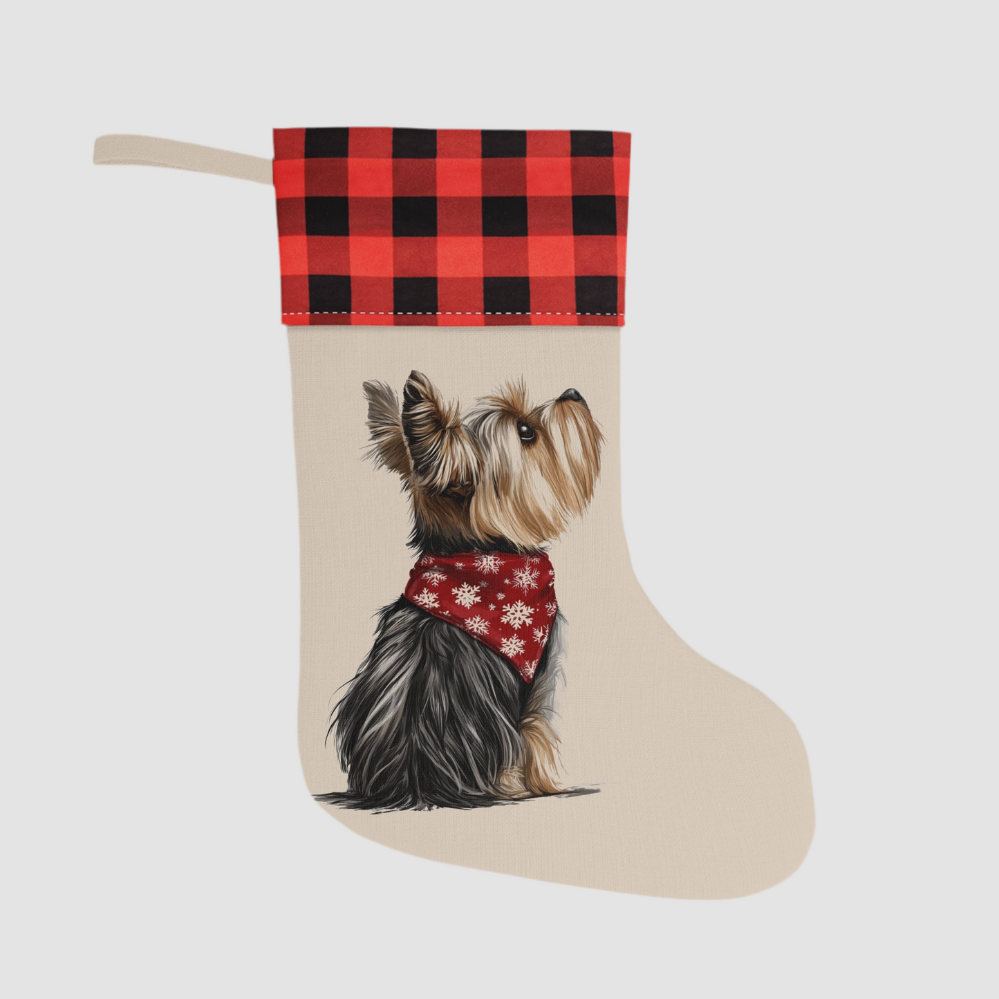 Yorkie Christmas Stocking - Personalization Available!