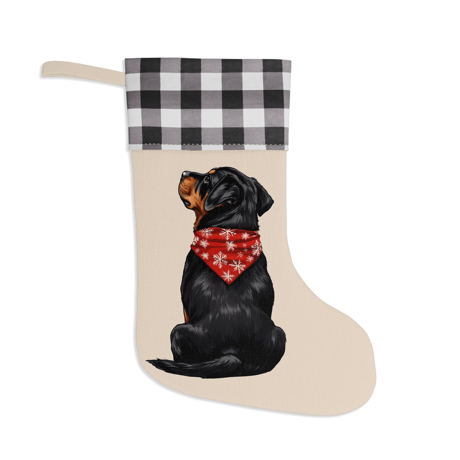 Rottweiler Christmas Stocking - Personalization Available! Printify