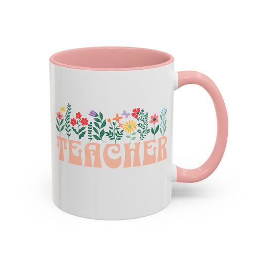 Floral Teacher Mug (11oz)