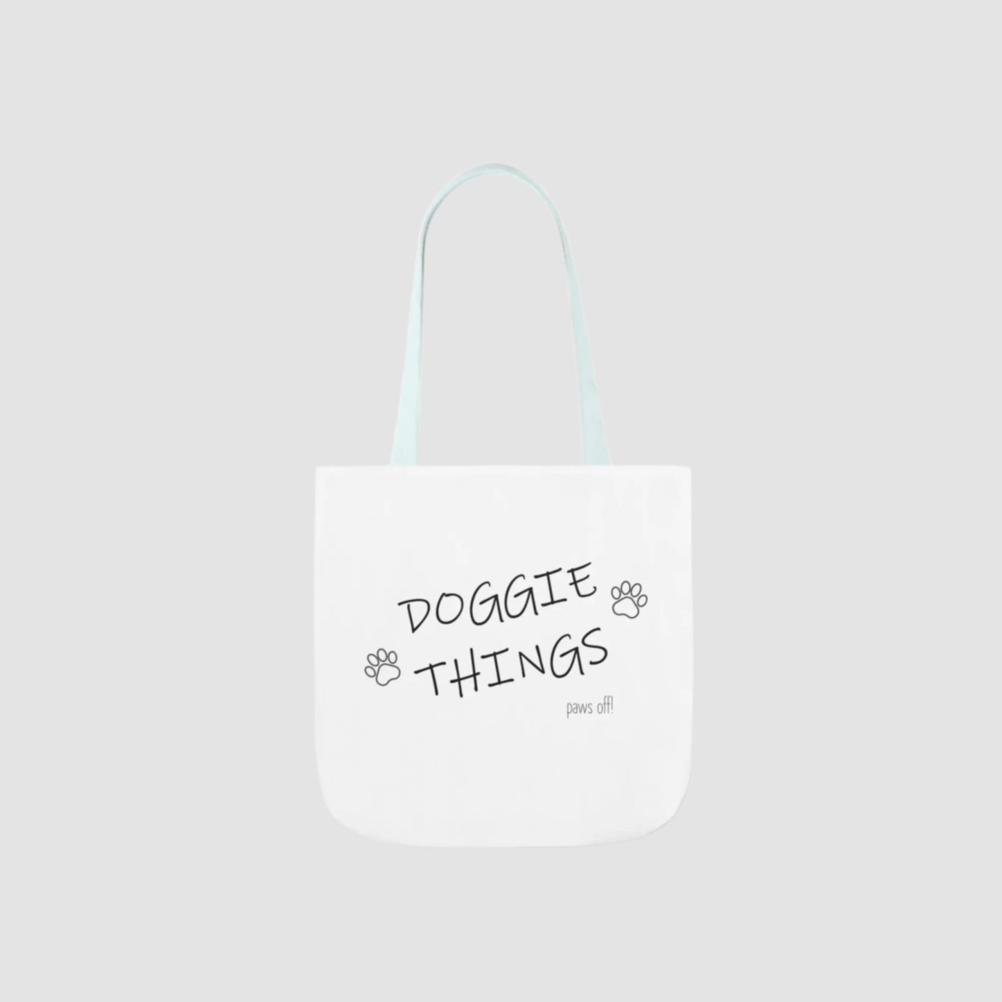 Doggie Things Canvas Tote Bag Printify