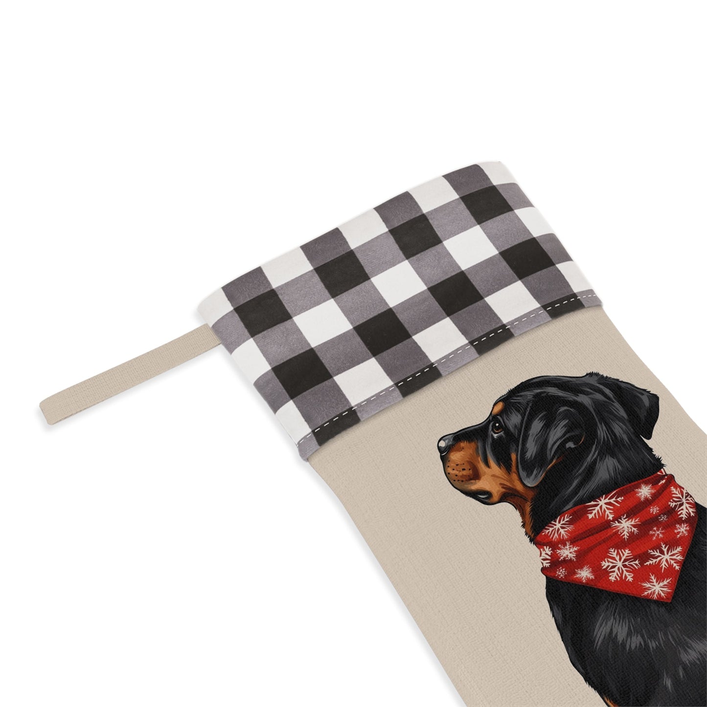 Rottweiler Christmas Stocking - Personalization Available! Printify