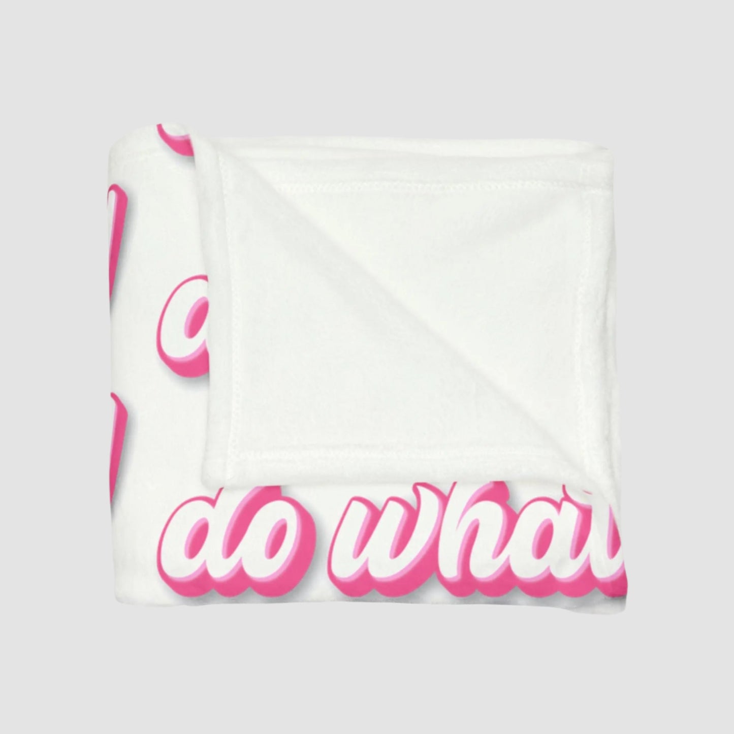 Do What Makes You Happy Soft Polyester Blanket Printify