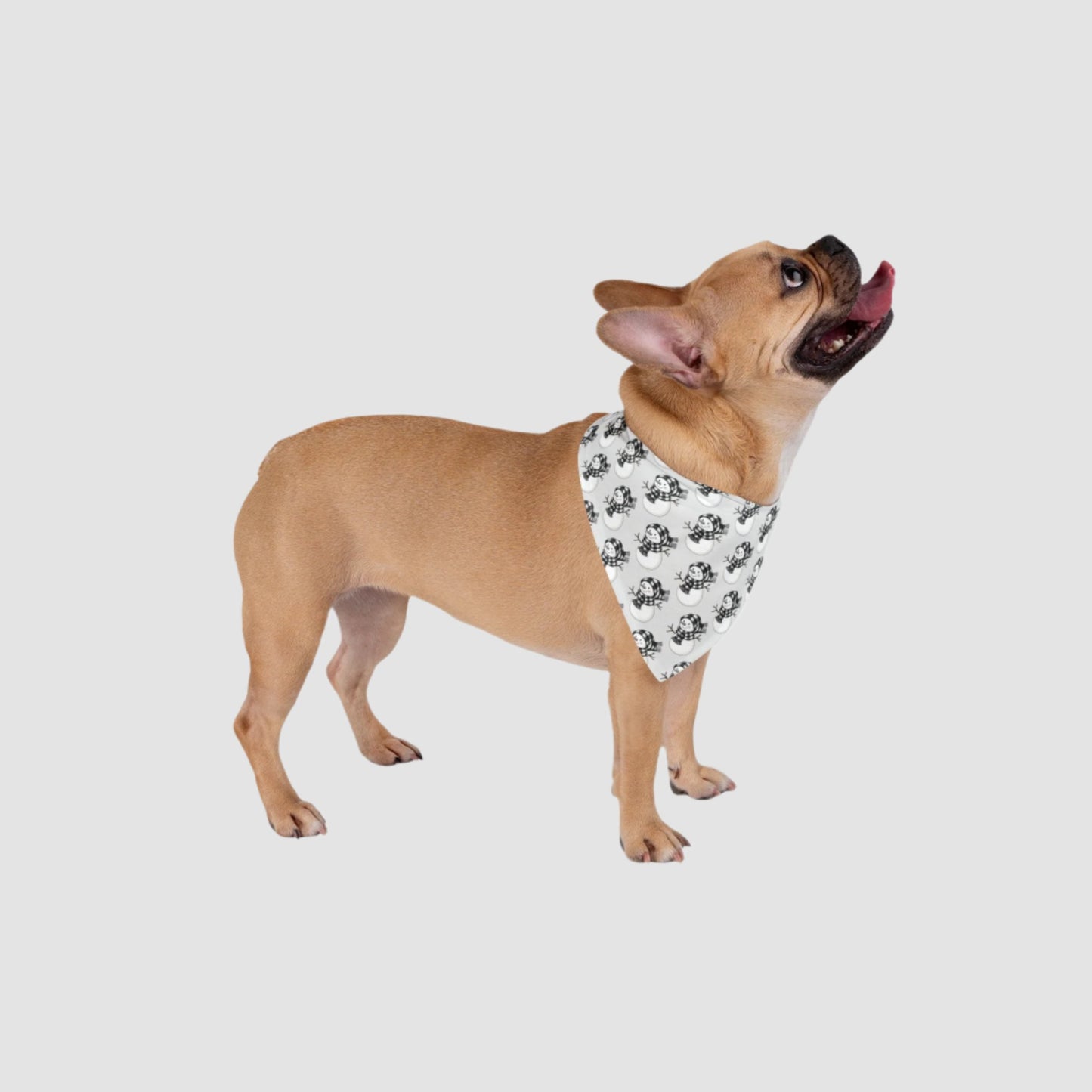 B&W Snowman Pet Bandana