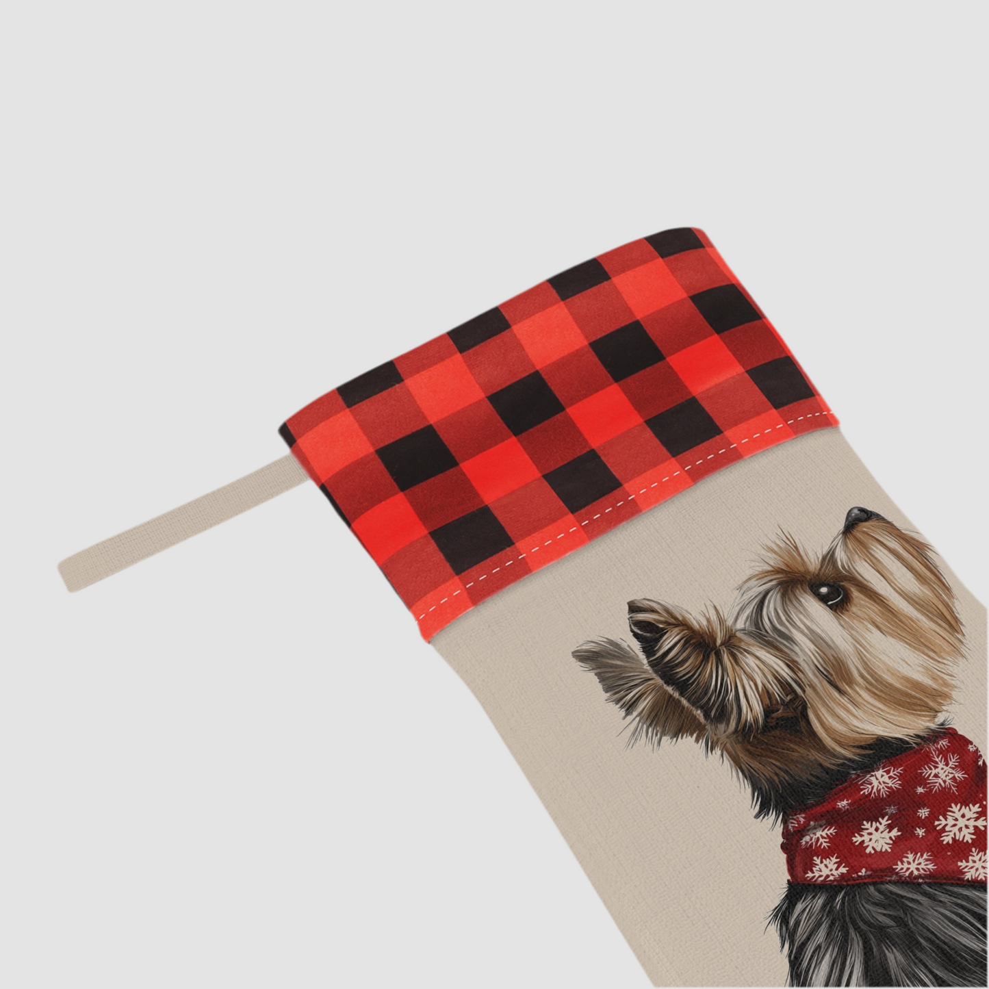 Yorkie Christmas Stocking - Personalization Available!