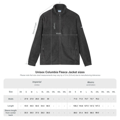 Teacher Unisex Columbia Fleece Jacket (Embroidered) Printify
